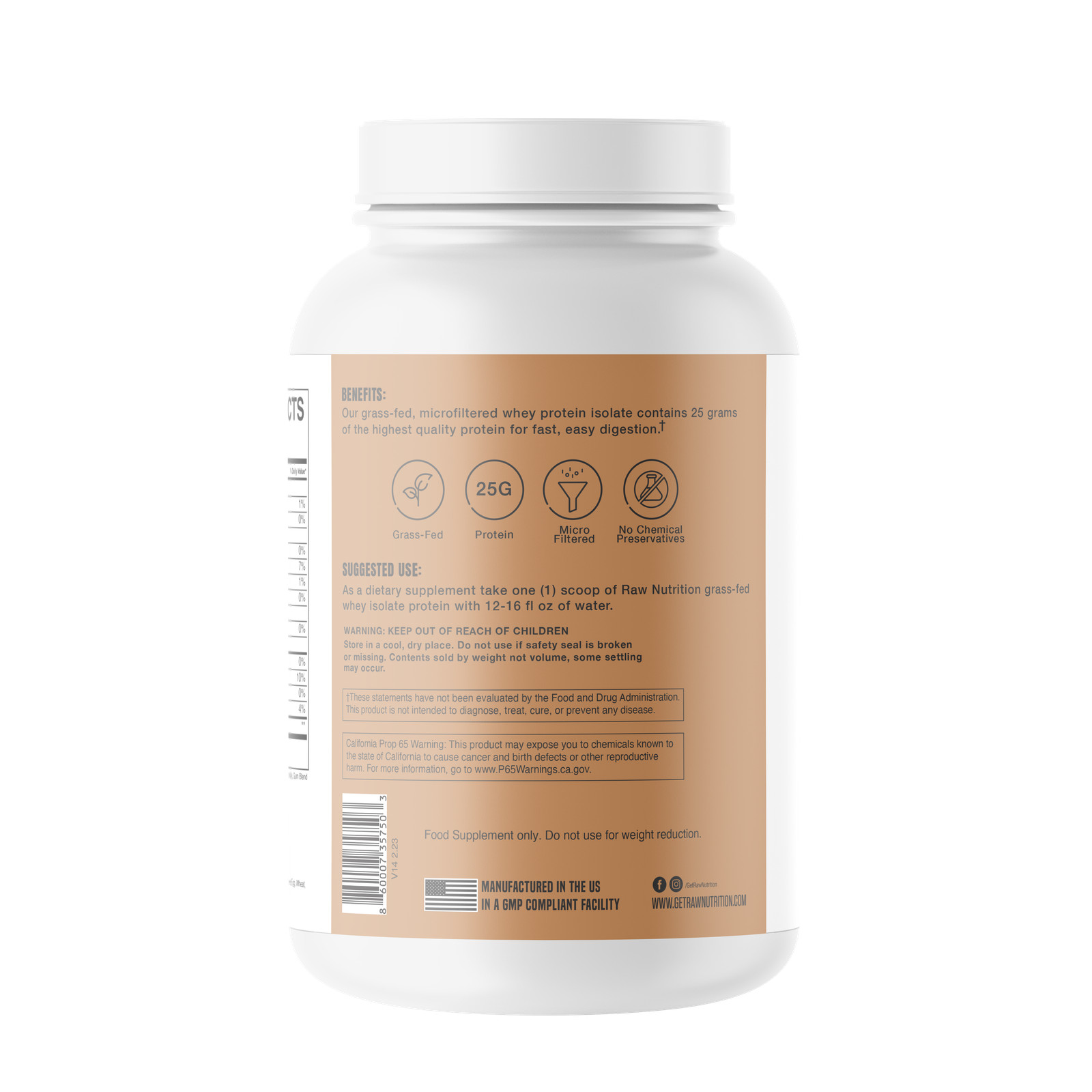 Isolate Protein – Peanut Butter (25 Servings)