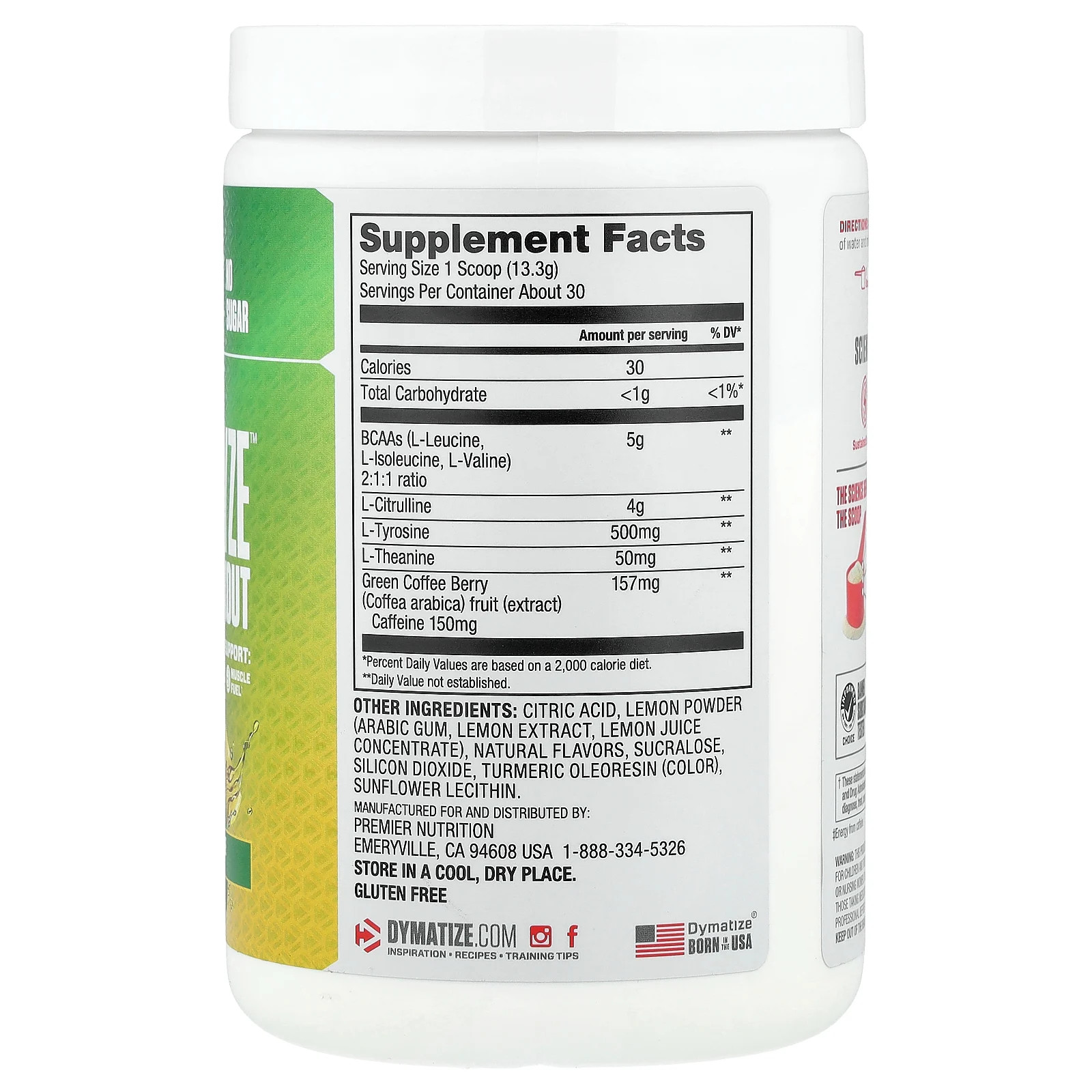 Energyze™ Pre-Workout, Lemon Lime, 14.1 oz (400 g)