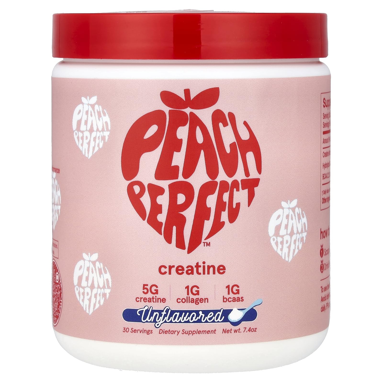 Peach Perfect Creatine for Women – Micronized 11 Ounce (Pack of 1), Pink