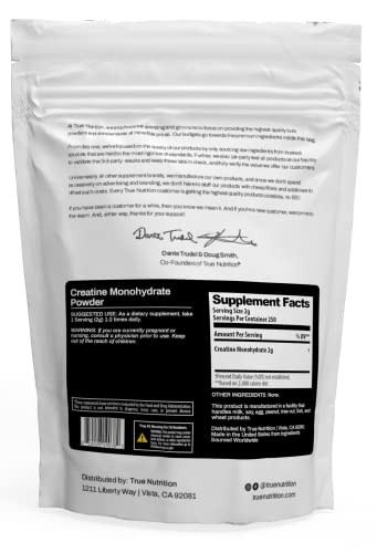 Creatine Monohydrate Powder 500g Micronized 2g Serving Muscle