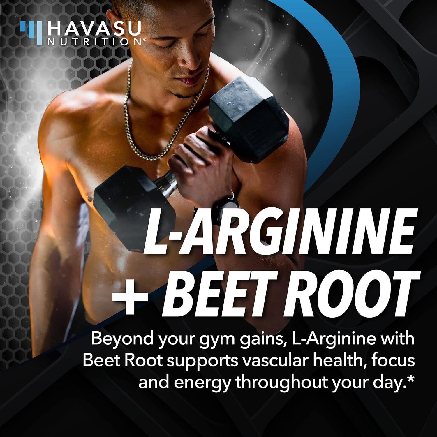 L Arginine Powder w/ L-Arginine HCl L-Arginine Supplement to Boost Nitric Oxide
