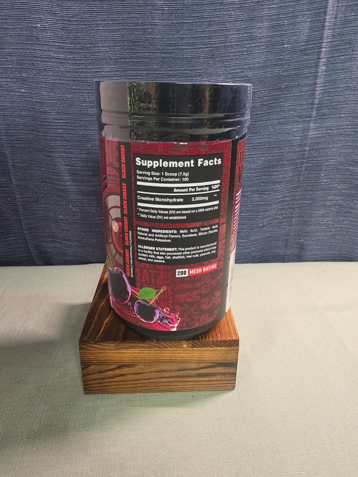 EKKOVISION EKKO Creatine Monohydrate Black Cherry 100 Servings 26.43 oz NEW…