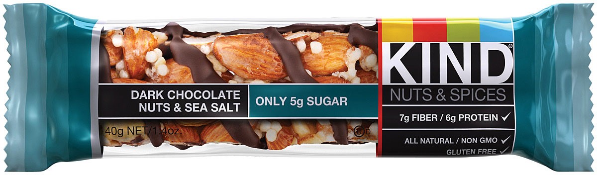 KIND Nut & Spice Bars – Gluten-Free Dark Chocolate, Nut, Sea Salt Energy Snacks