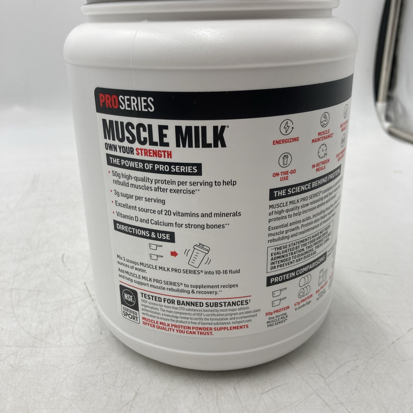 Muscle Milk Knockout Chocolate Protein Powder 50g Lean Protein 2lbs CytoSport