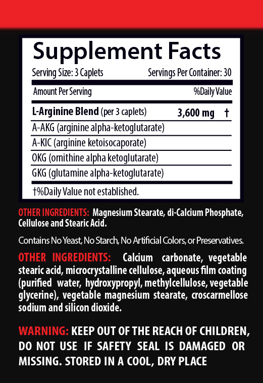 l-arginine supplement – NITRIC OXIDE BOOSTER 3600 – natural male enhancement 3B