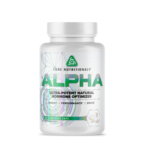 Core Nutritionals Alpha – Anabolic Testosterone Booster & Estrogen Blocker 56ct