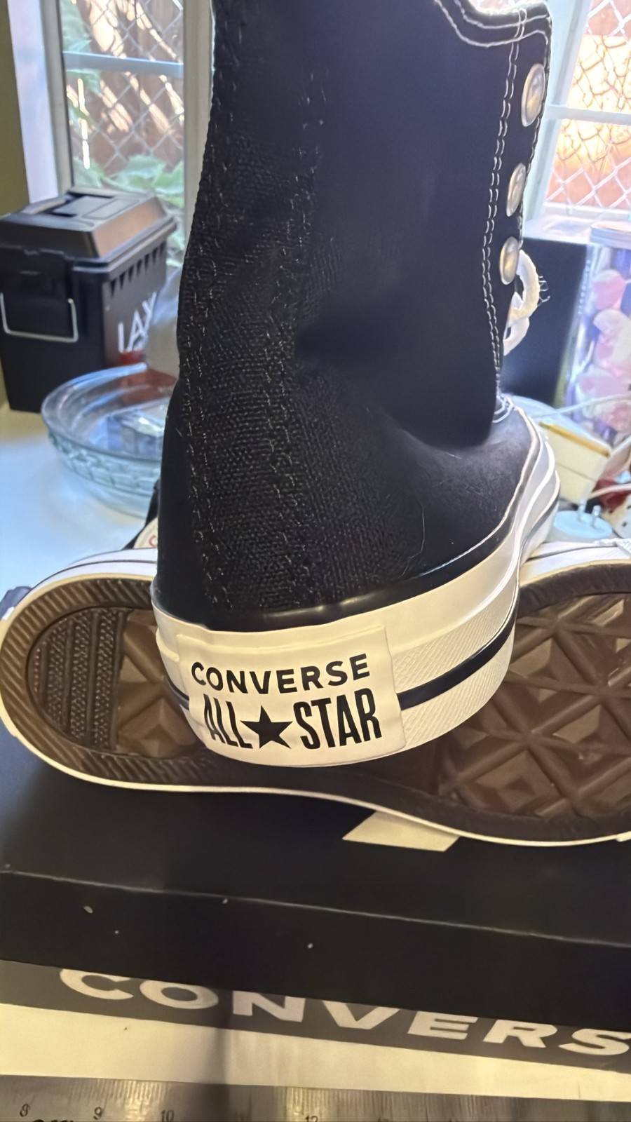 Converse Chuck Taylor All Star High Top Sneakers Black Unisex M9160W 8.5 M 6.5