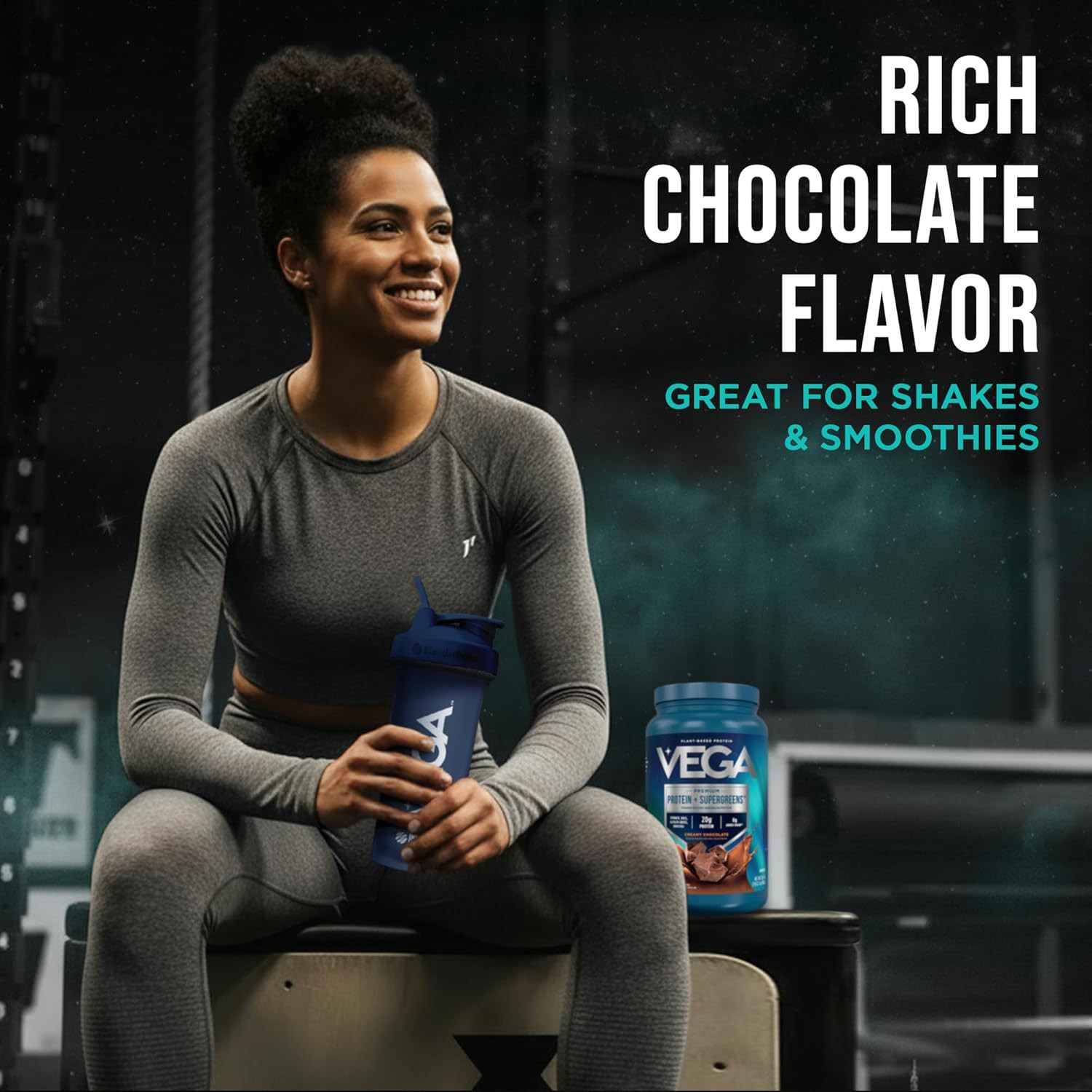 Premium Protein + Supergreens, Chocolate – 20G n Protein, Dairy & Gluten Free, 2
