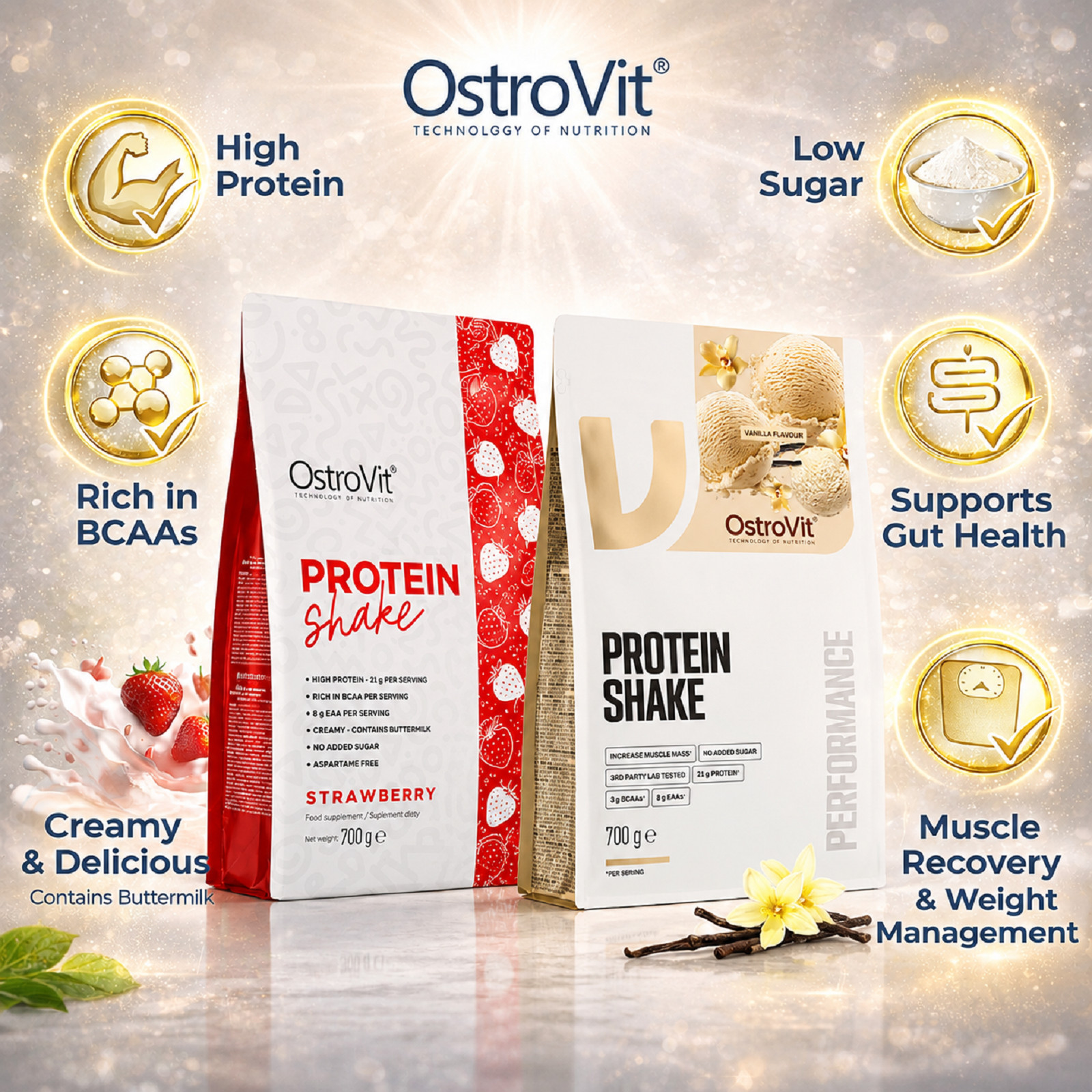 PROTEIN SHAKE 700 G – Protein source for muscle building & fitness & strength