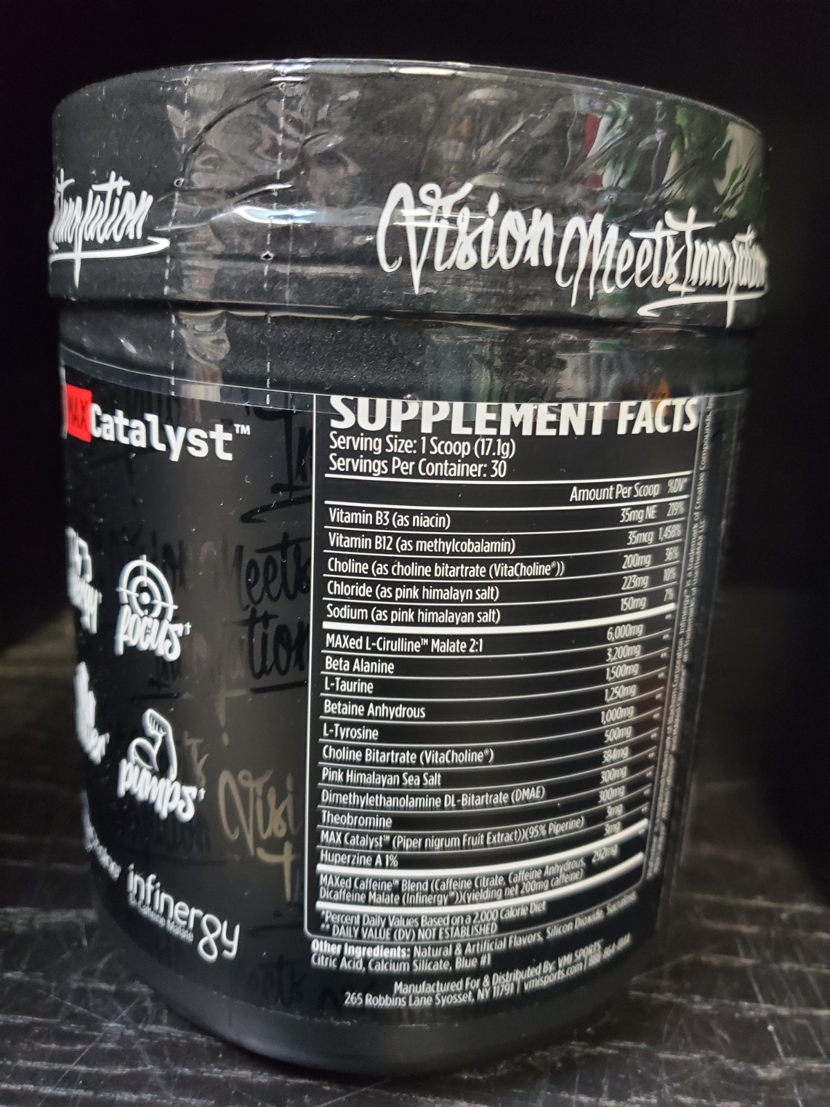 VMI Sports KXR Stacked Pre Workout 30 Servings Blue Shark Gummy