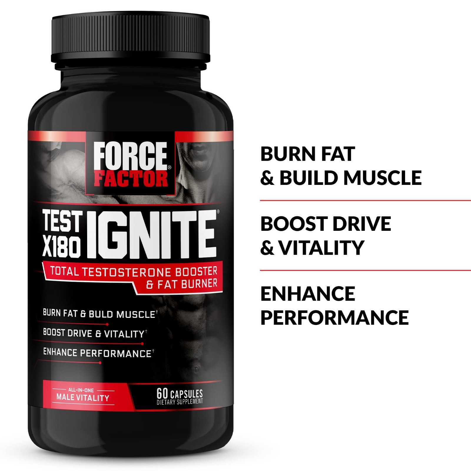 Testosterone Booster & Fat Burner for Men – Energy, Strength, Muscle Support