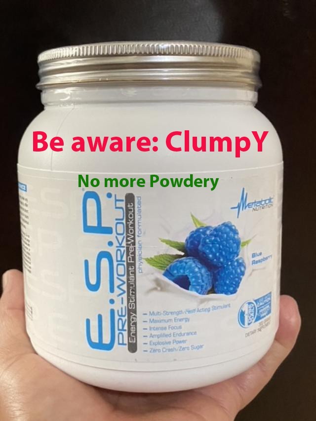 Metabolic Nutrition, CLUMPY ESP Extreme Pre-workout Blue Raspberry 90 Servings