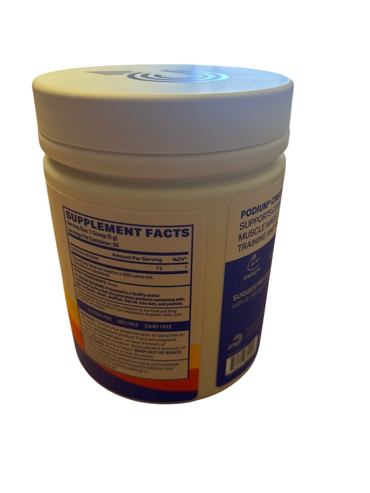 Podium Nutrition Creatine Monohydrate Energy Drink Unflavored 8.82oz/50 Servings