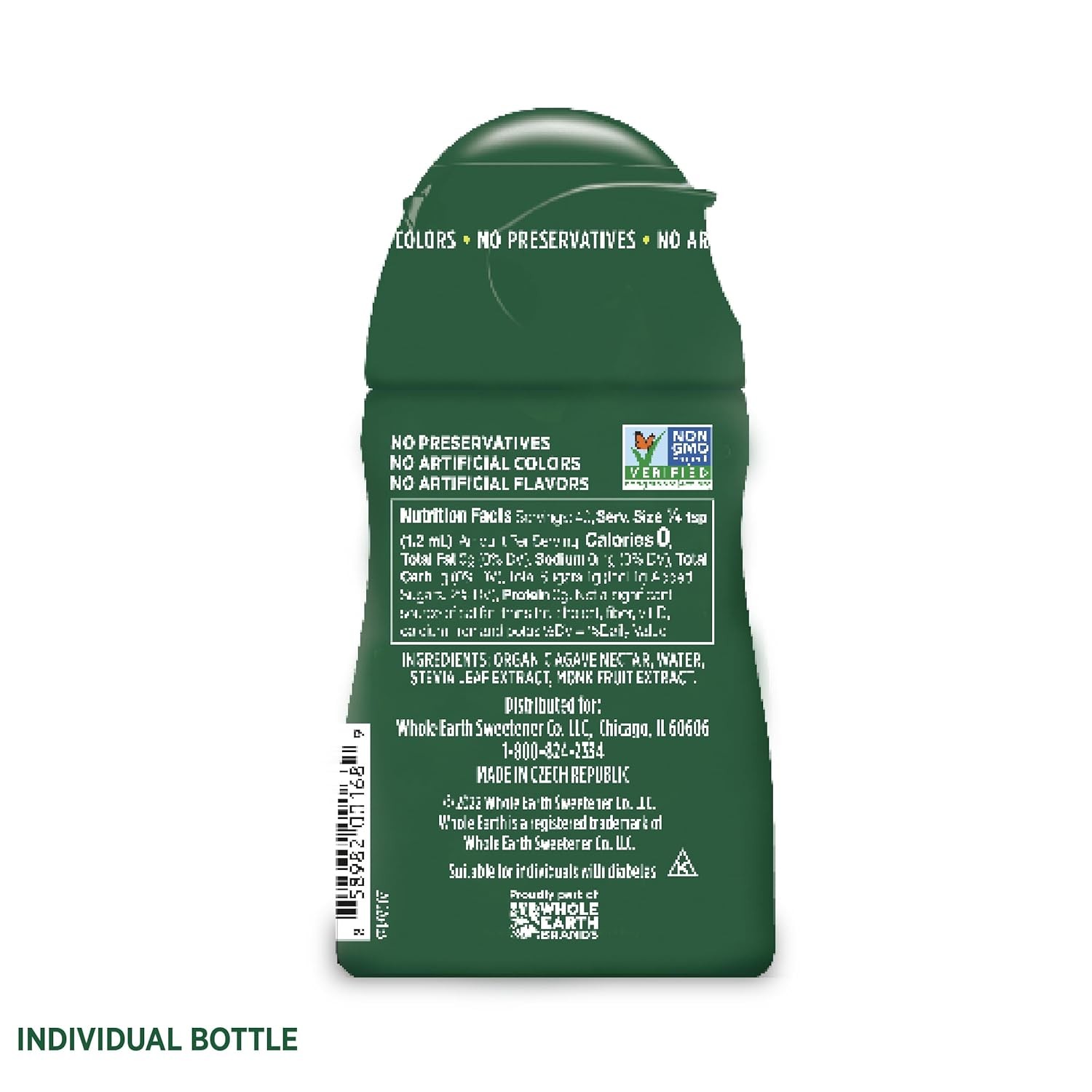 Whole Earth Stevia & Monk Fruit Liquid Sweetener, 1.62 Fl Oz (Pack of 12)