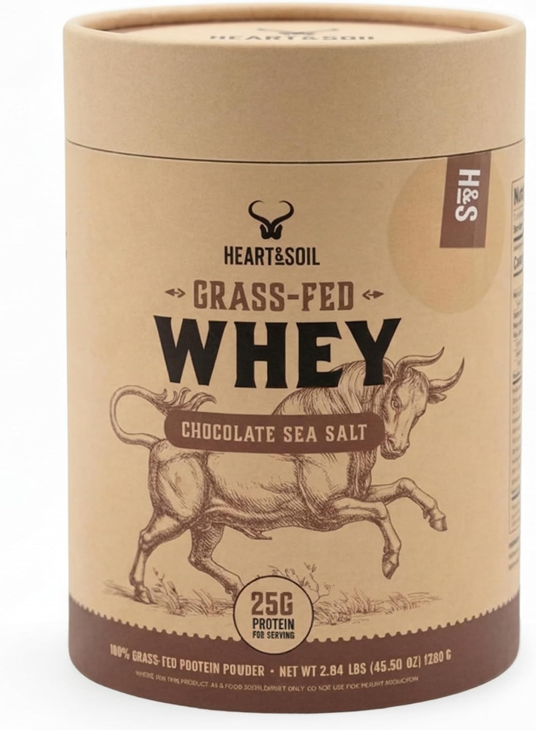 100% Grass Fed Whey Chocolate Protein Powder – Only Four Ingrediants, Absolutely
