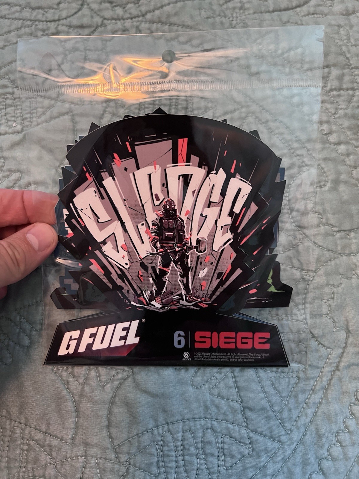 G-Fuel Rainbow Six Siege Breach Berry Collector’s Box Tub Shaker Cup & Stickers