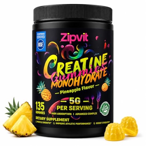 Creatine Monohydrate Gummies 5g 135 Count Muscle Strength