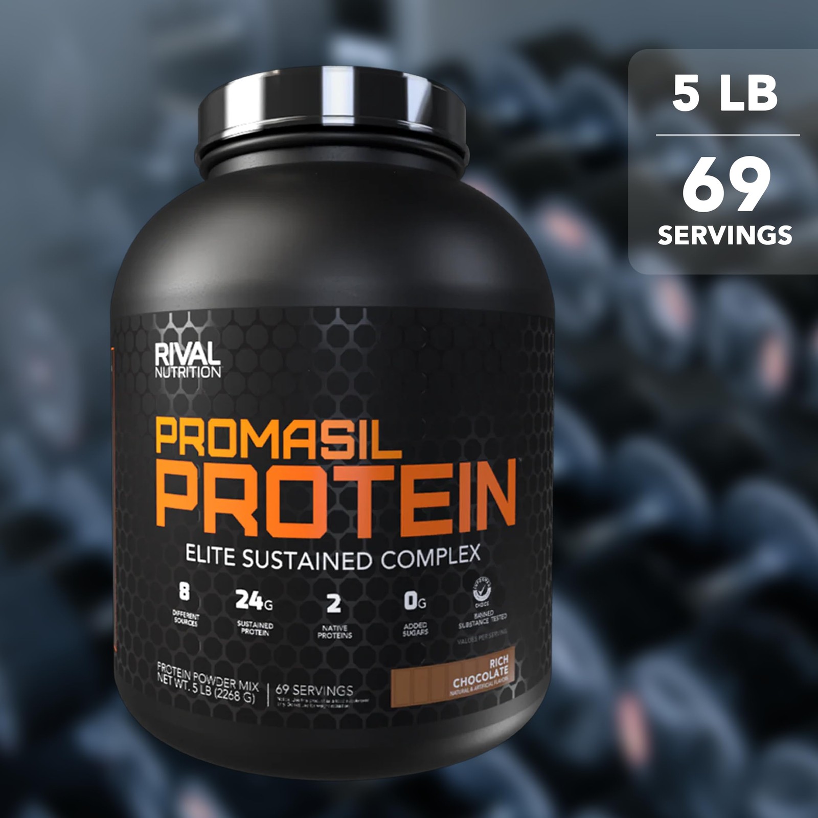 Rival Nutrition Promasil Protein Powder Soft Serve Vanilla I 5 Lb 75 Servings I