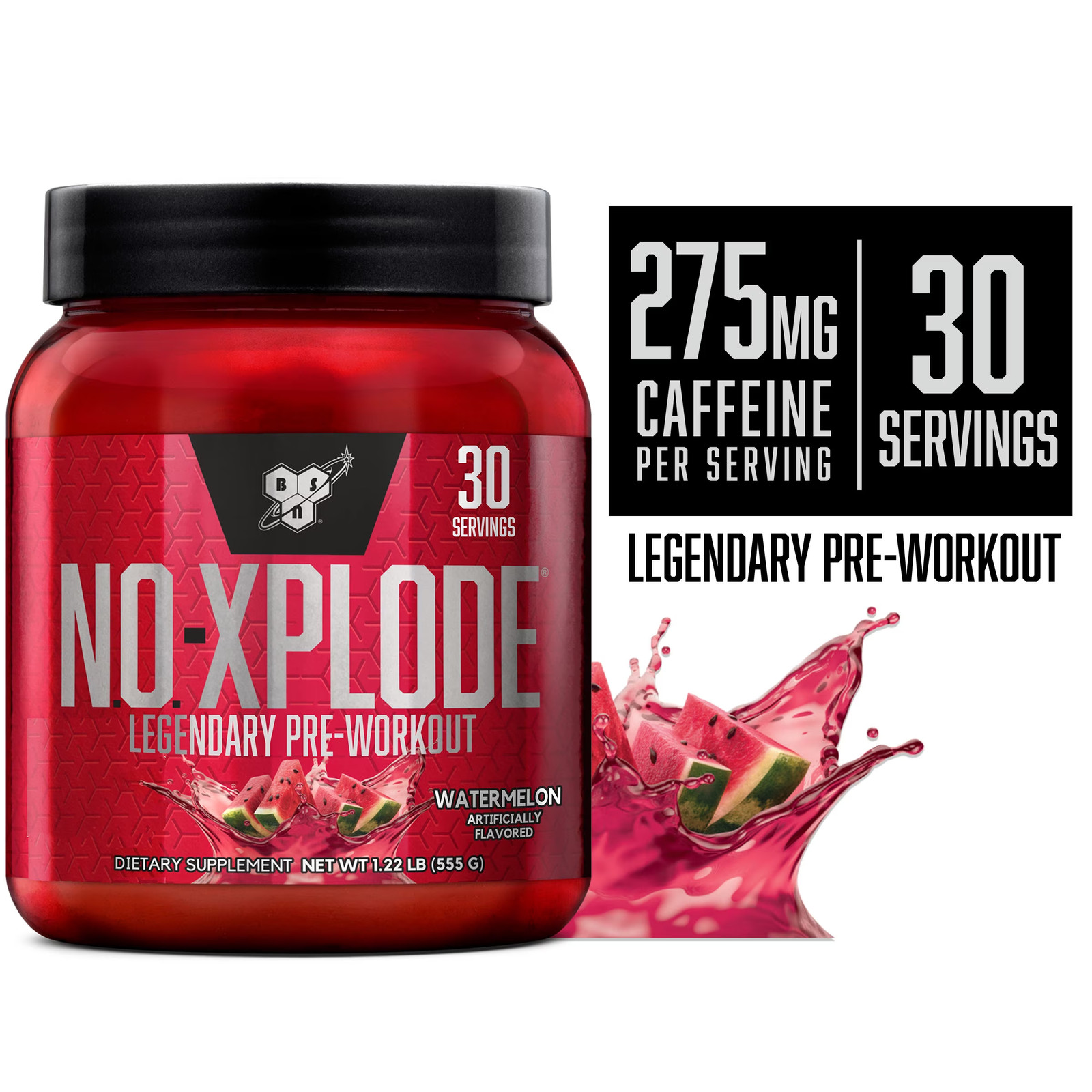 BSN N.O.-XPLODE Pre Workout Powder, Energy Supplement for Men and Women with Cre