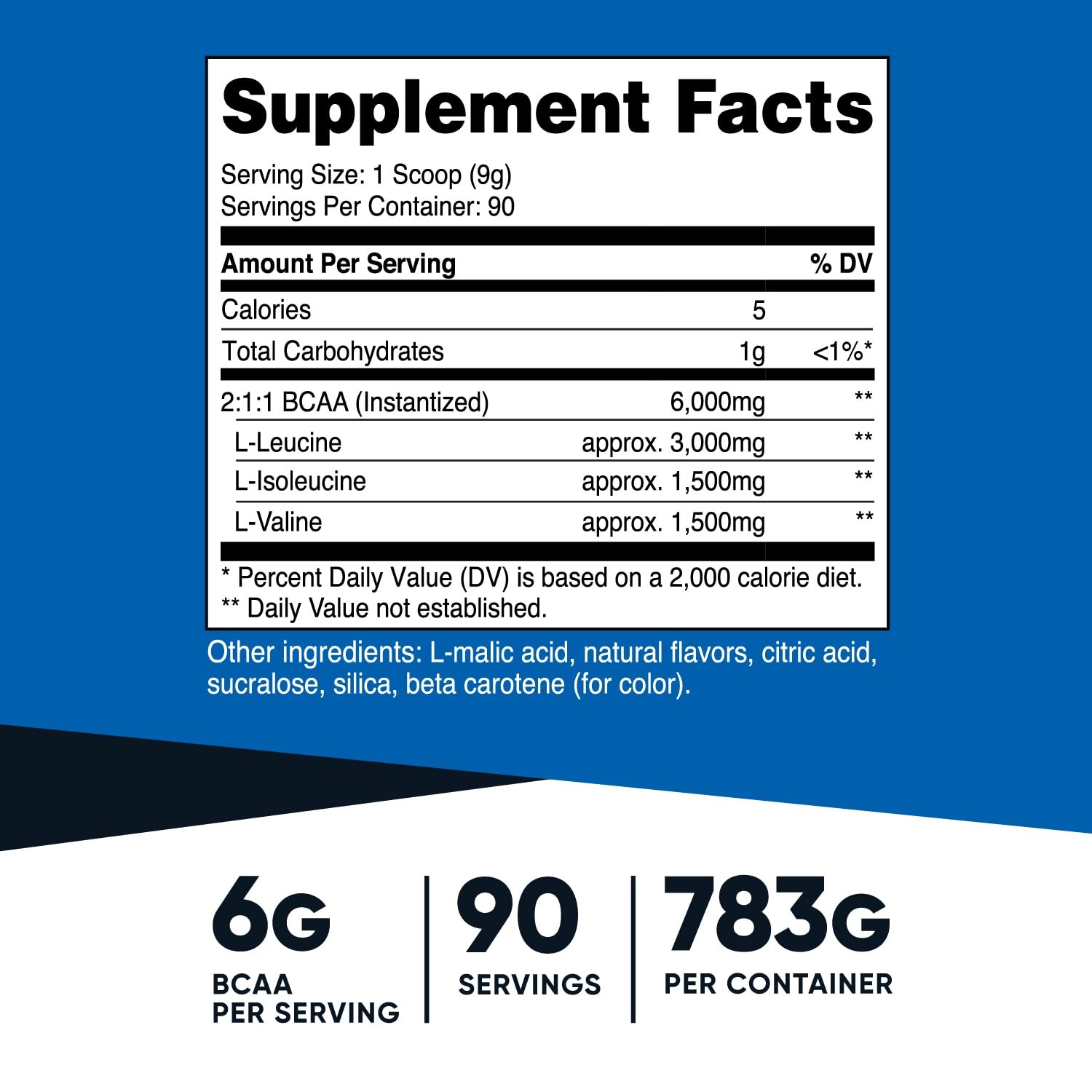 Nutricost BCAA Powder (Pineapple, 90 1.63 Pound (Pack of 1), Light Blue