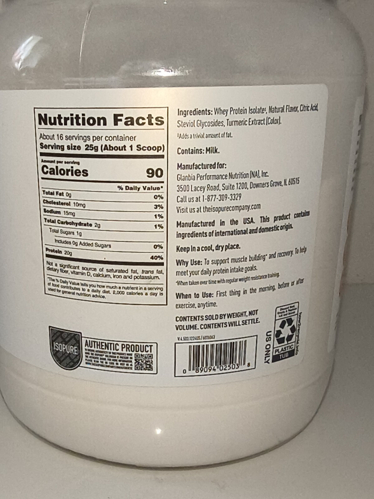 Clear Low Carb Protein Powder, Citrus Lemonade, 14.1 oz (400 g)