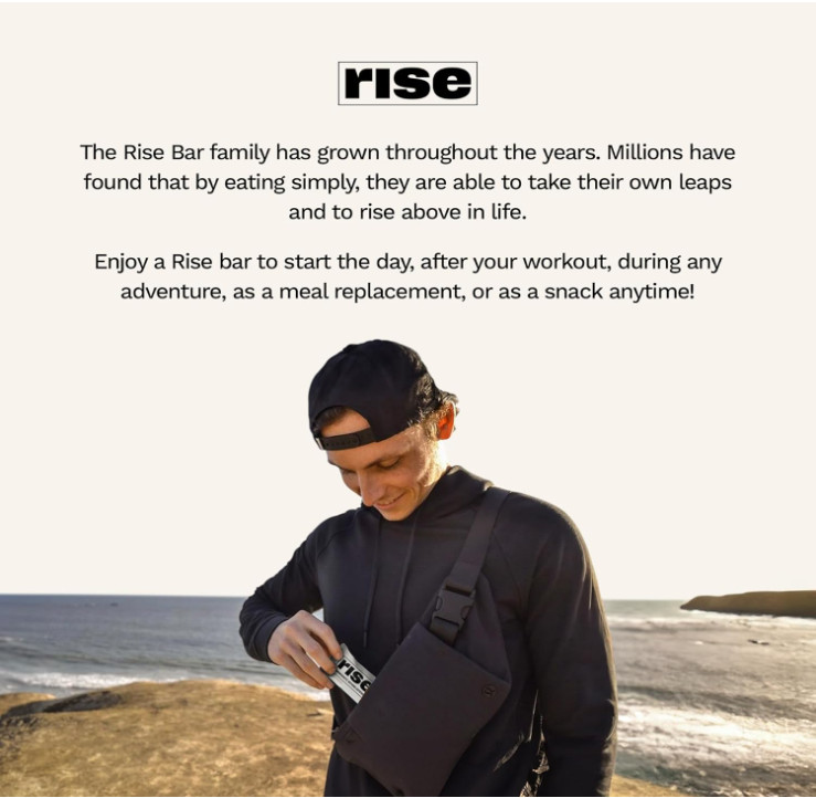 Rise Grass-Fed Whey Protein Powder, Chocolate Almond, 2.4 lb, 25g Protein