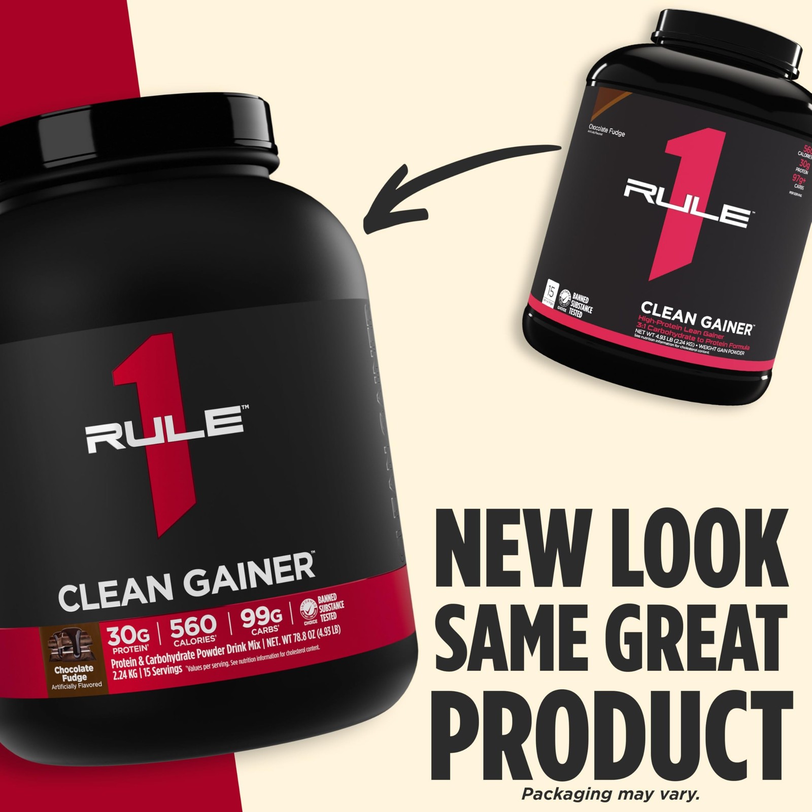 Rule One Proteins, R1 Clean Gainer – High-Protein Lean Gain Formula with 560 …