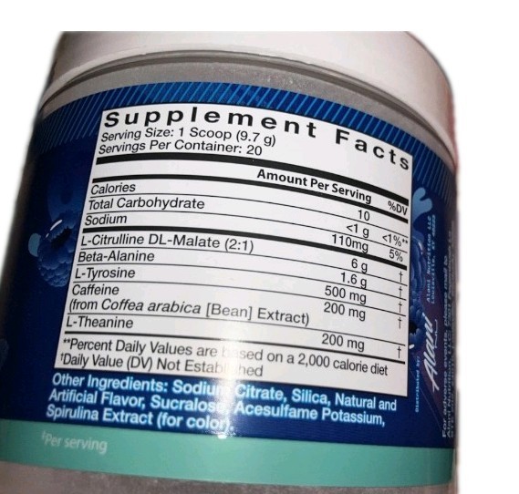 NEW Alani Nu Pre-Workout Powder Breezeberry Energy Endurance 6.8 oz Ex 02/27