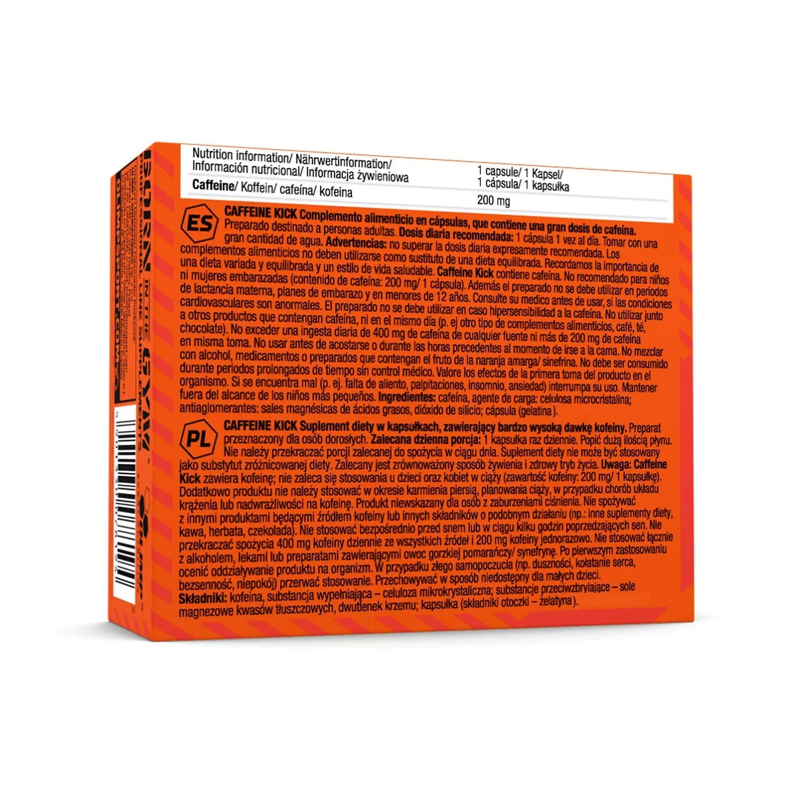 CAFFEINE KICK – Full energy, better training performanc, improved concentration