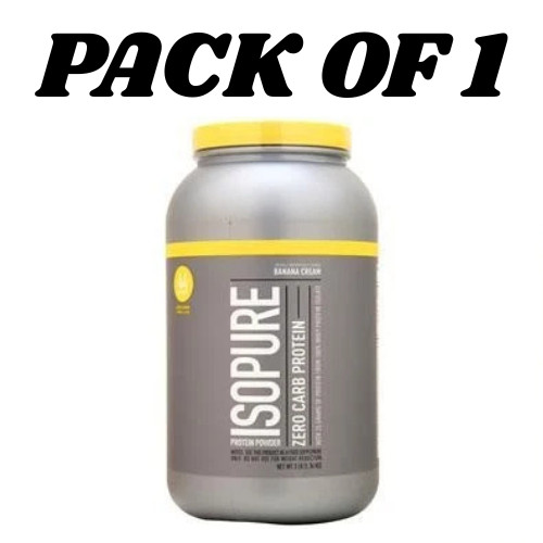 Nature’s Best Isopure Banana Cream (Zero Carb) 3 lbs PACK OF 1
