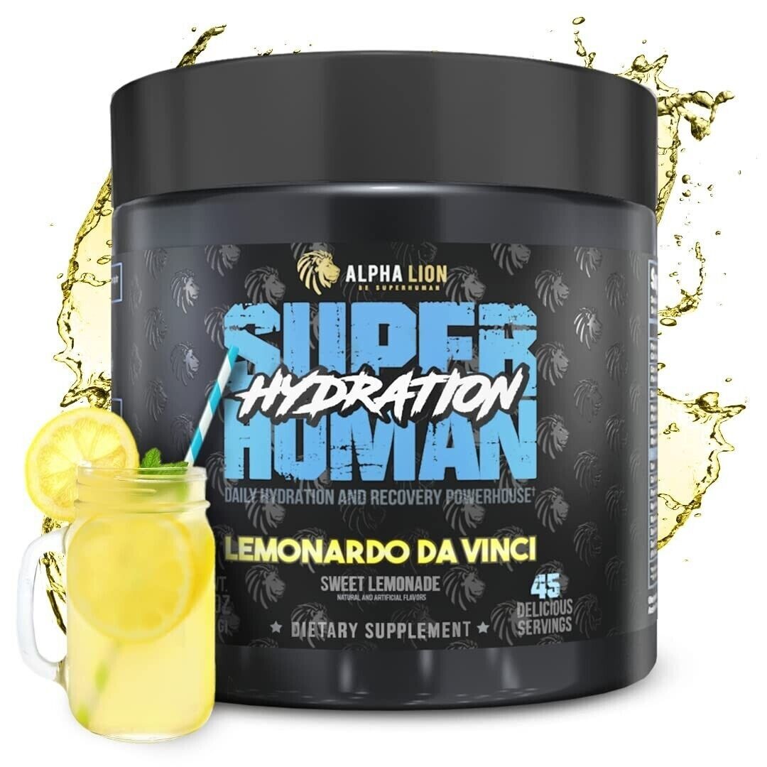 Alpha Lion Super Human Hydration Recovery & Hydration 45 Servings Lemonardo New