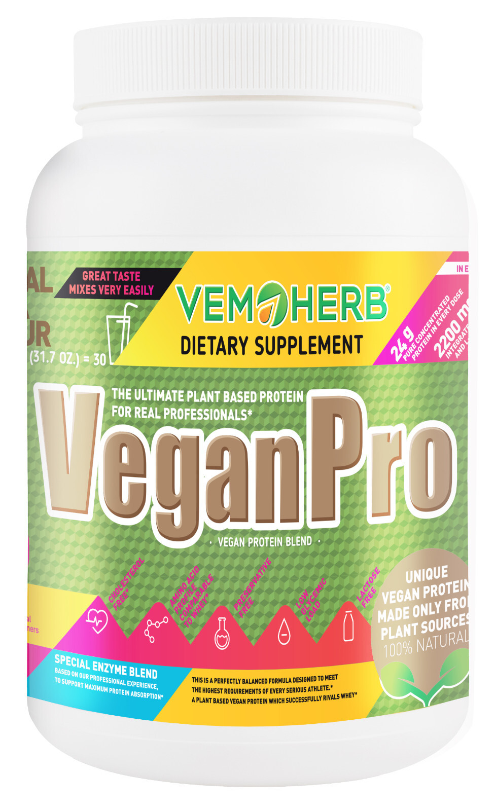 VEMOHERB VEGANPRO MOCHA (900g)
