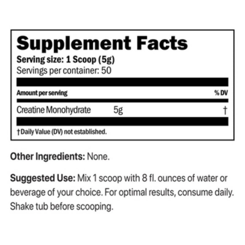 Oath Nutrition Creatine Tub – 8.93oz/50 servings