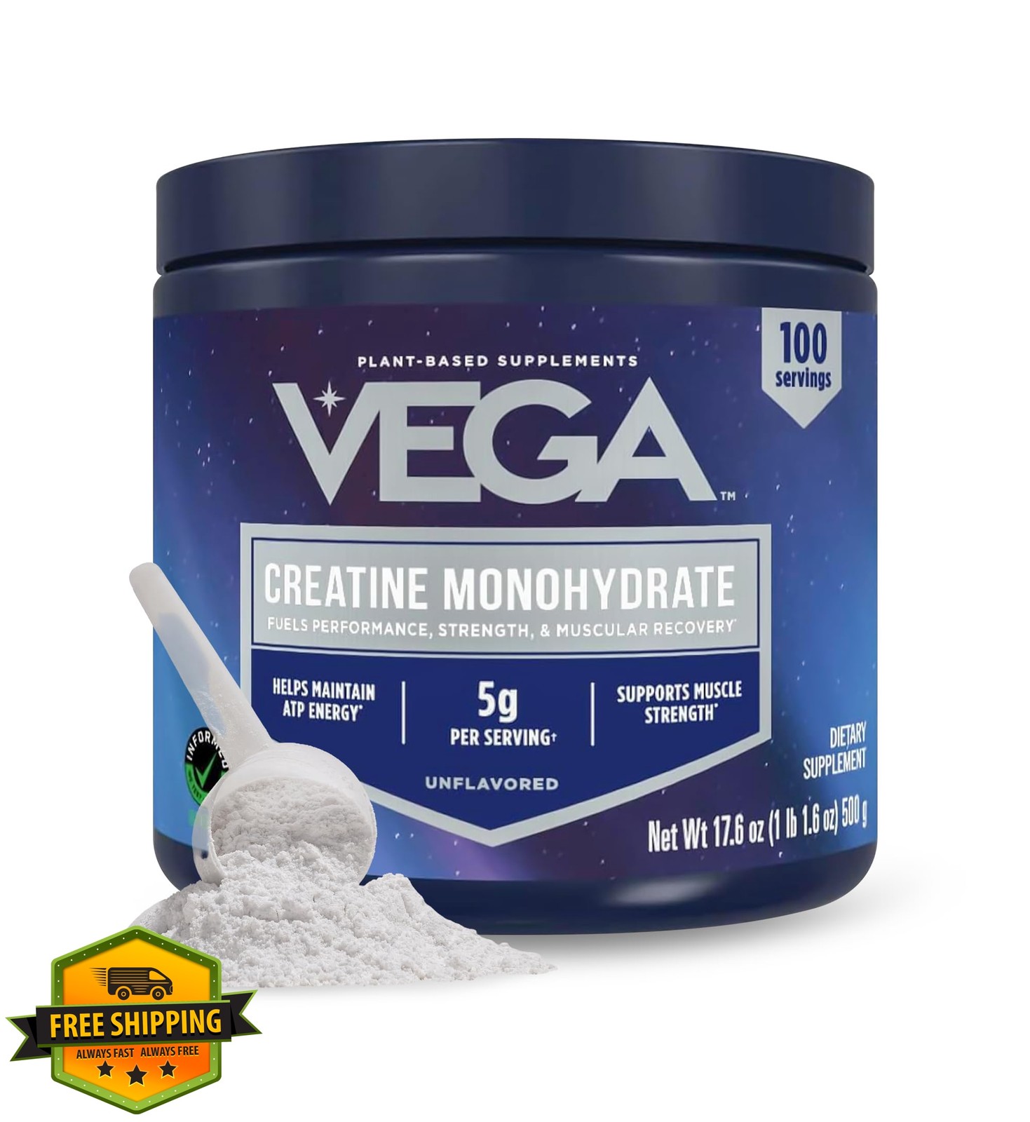 Vega Micronized Creatine Monohydrate 1.12lb