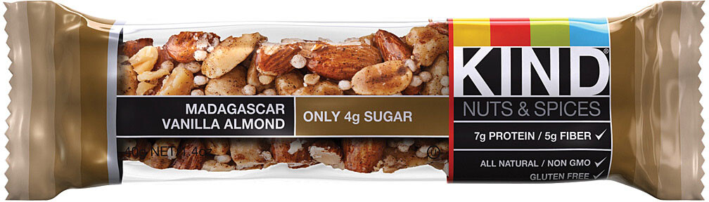Kind Spice Vanilla Almond Energy Bars – Nutritious and Delicious Snack! Pack of