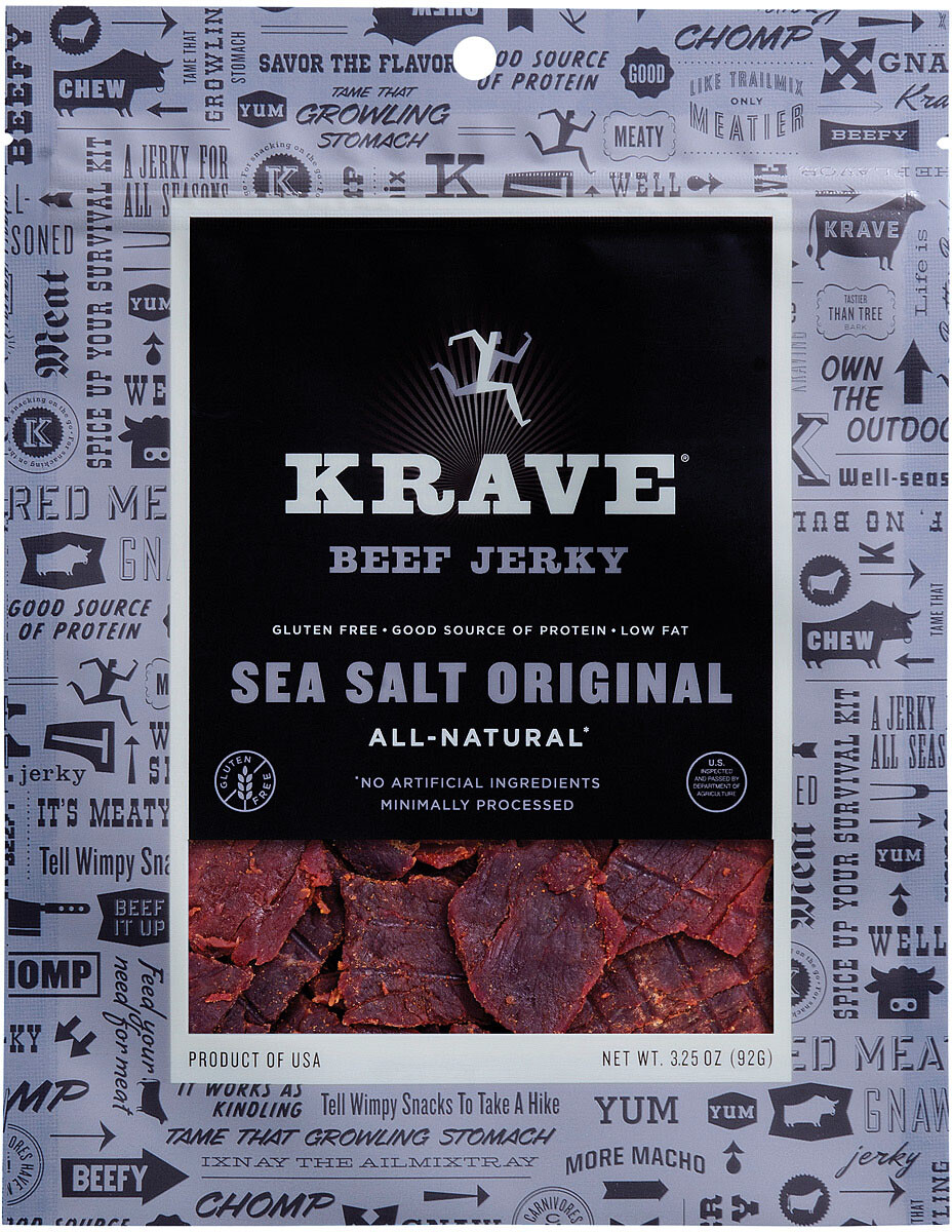 Krave Jerky Sea Salt Original Snacks – A Delicious and Savory Treat!