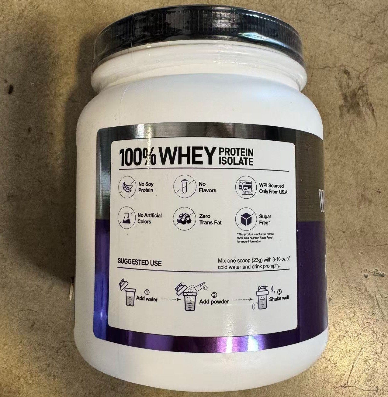 Nutrasumma Whey Protein Isolate 1.02lb (464g) Unflavored
