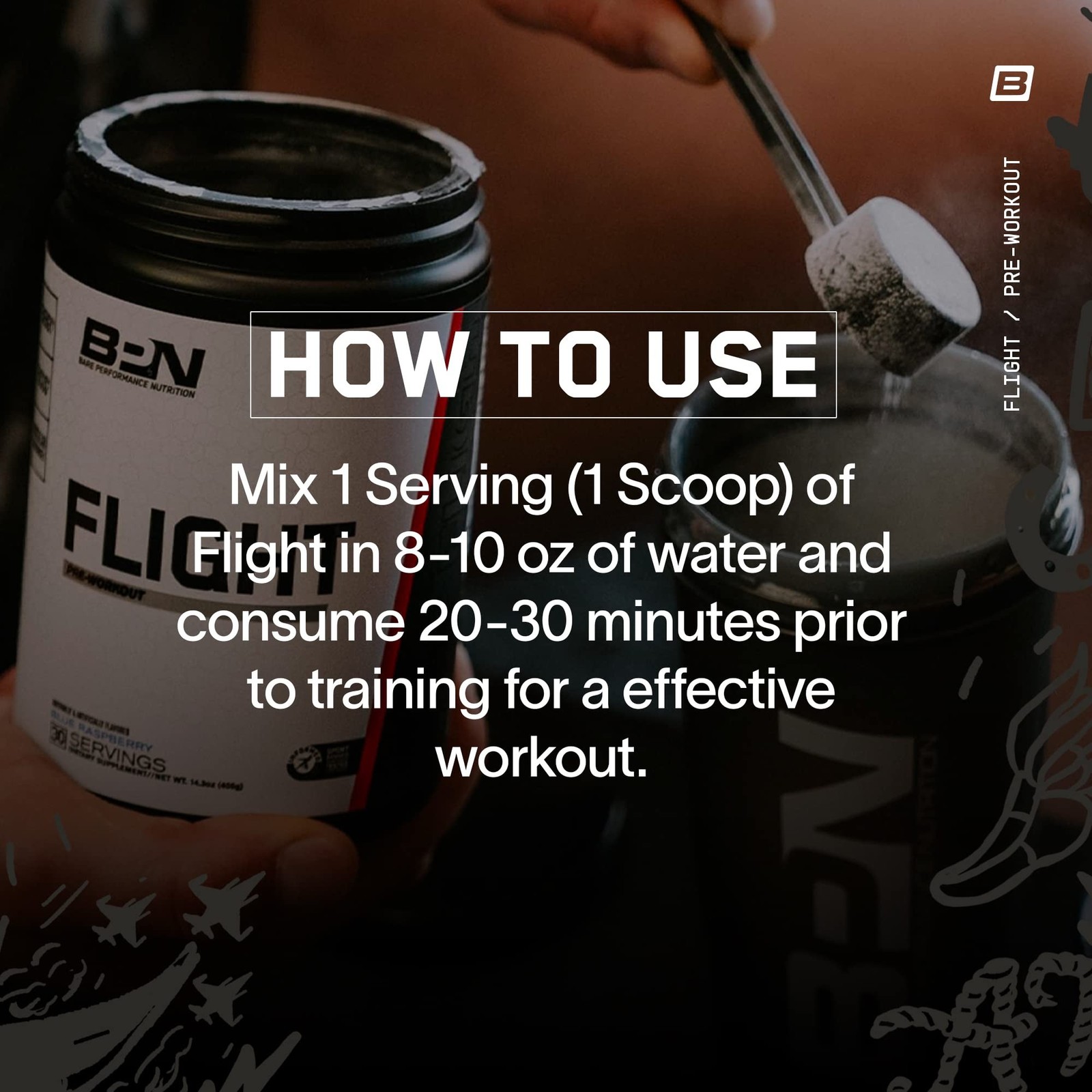 BARE PERFORMANCE NUTRITION, BPN Flight Pre Workout, Pink Lemonade, Energy, Fo…