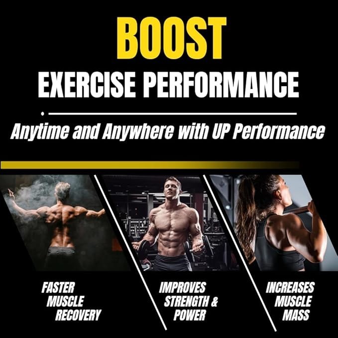 UP Mid Stimulant Pre Workout Powder, Energy Focus Pumps, Loaded with Caffeine Be