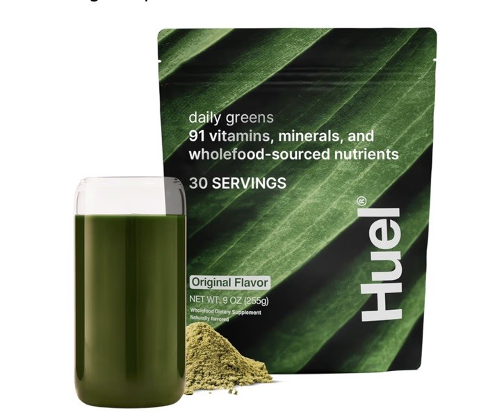 HUEL DAILY GREENS SUPERFOOD Powder 9 oz ( 30 Servings ) Original Flavor BY 12/26