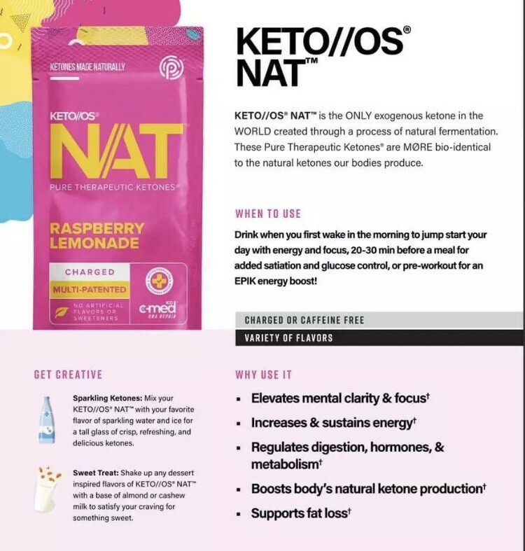 5 Pruvit KETO NAT Heart Tart CHARGED Tastes like the Candy FATLOSS ENERGY