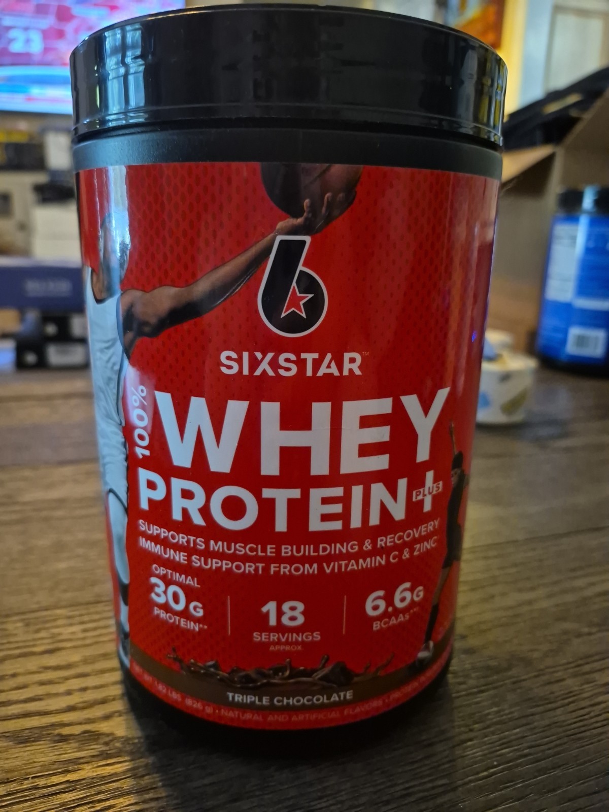 Six Star 100% Whey Protein Plus, 1.82 lbs – Triple Chocolate 1/4/2028