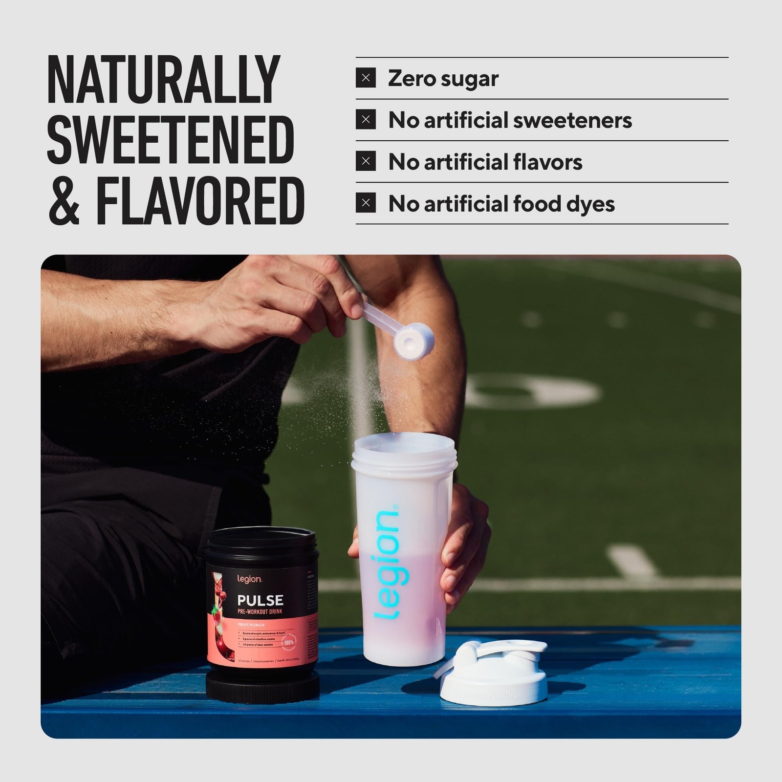 LEGION Pulse Pre Workout – All Natural Nitric Oxide Preworkout Drink to Boost…