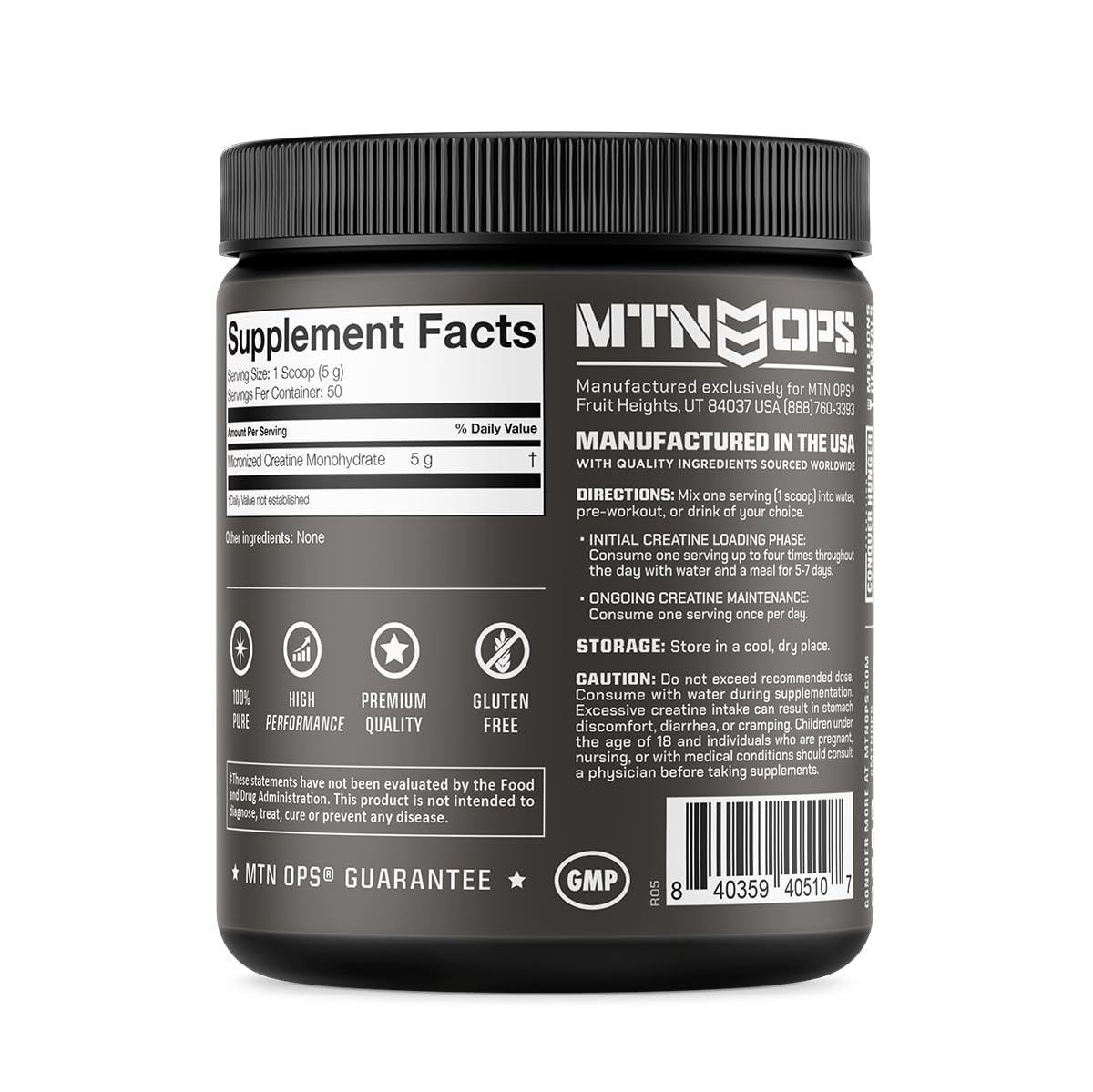 Creatine Monohydrate Powder – 5g Micronized for Muscle Strength & Recovery, 50 S