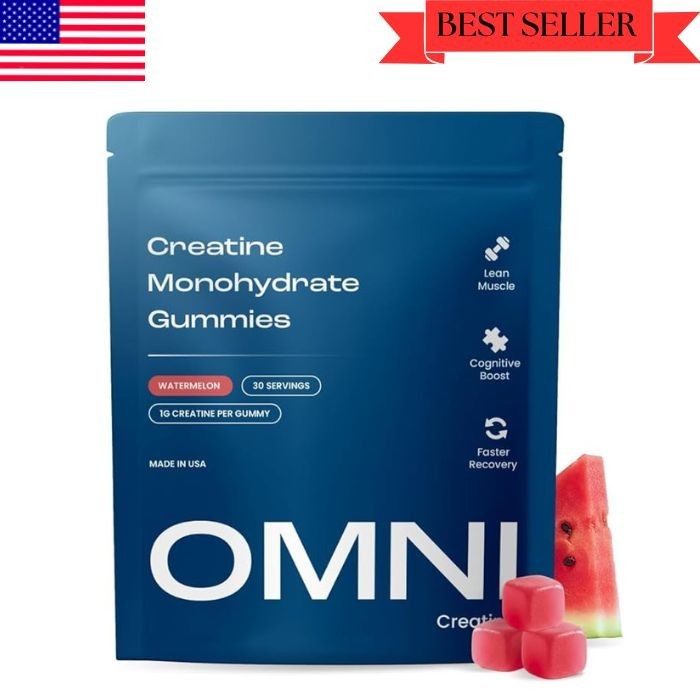 Creatine Monohydrate Gummies – Watermelon Muscle Growth Recovery Low Sugar – 90