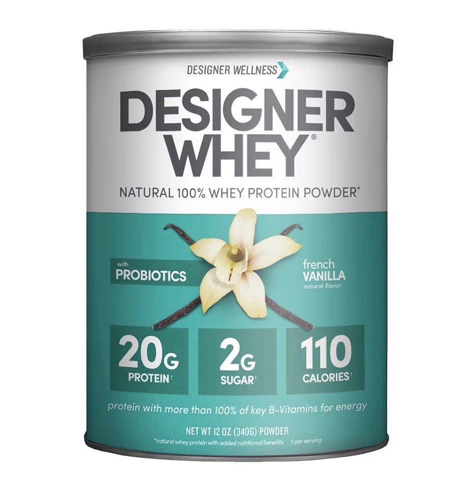 4x Designer Whey, Natural 100% Whey Protein Powder, French Vanilla, BB: 12/2026+
