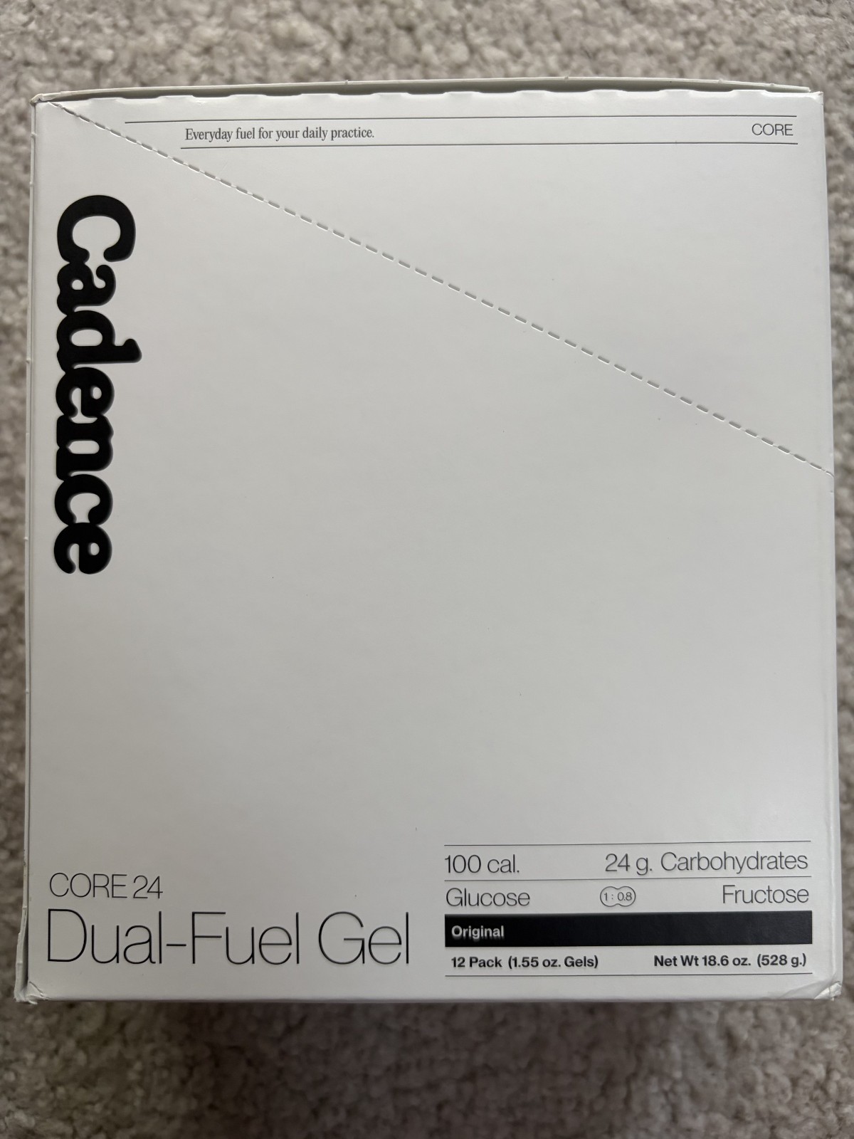 Brand New – Cadence Core 24 Dual Fuel Gels for Running Endurance 12-pack