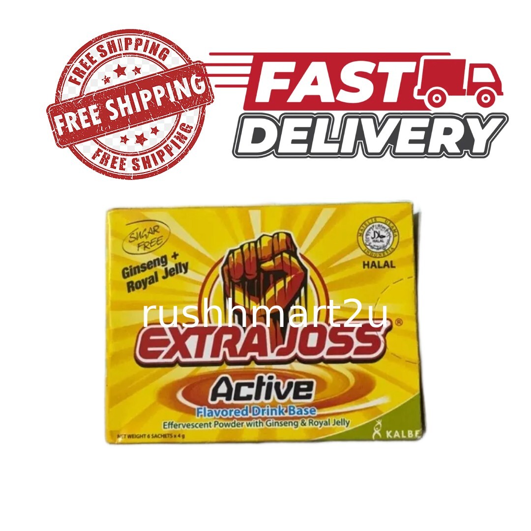 EXTRA JOSS Active Flavor 40 Box (240 Sachets) Energy Drink Powder EXPRESS SHIP