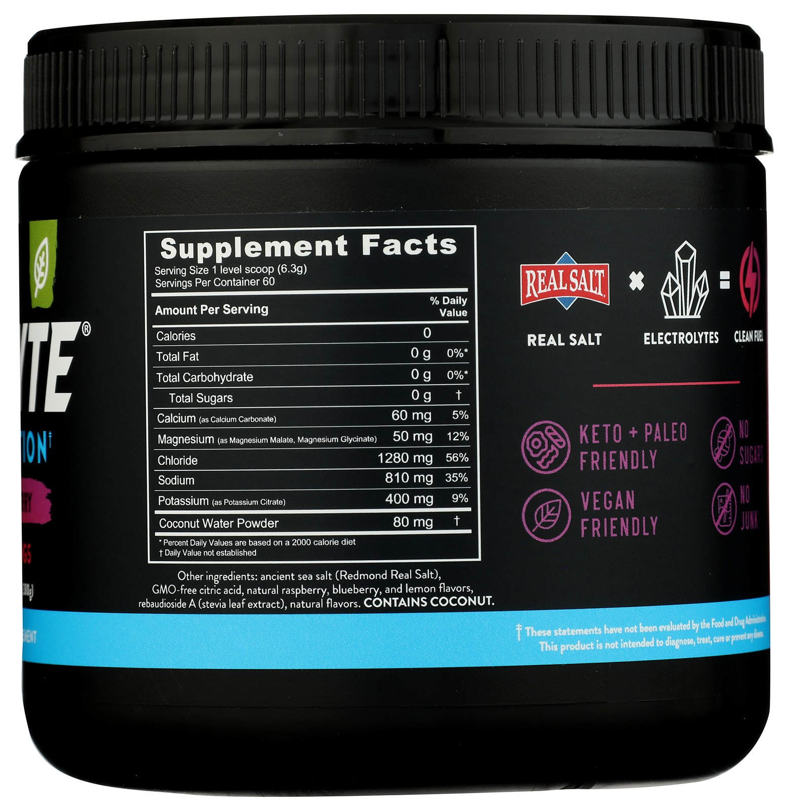 Re-Lyte Mixed Berry Electrolyte Hydration Powder 60 Servings 6 Pack