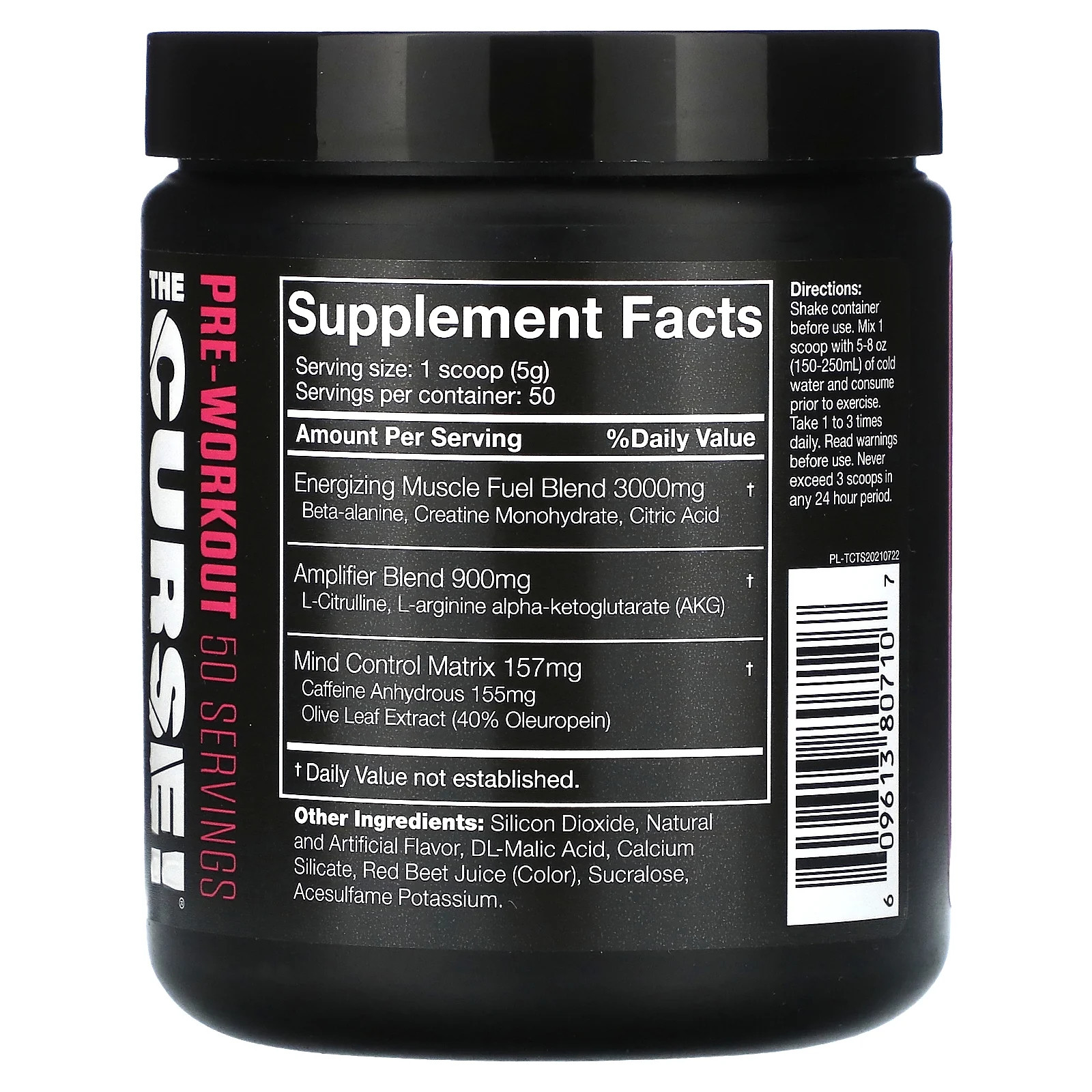 ® the Curse Pre Workout Powder Tropical Storm Pre Workout Mix for Energy and Foc